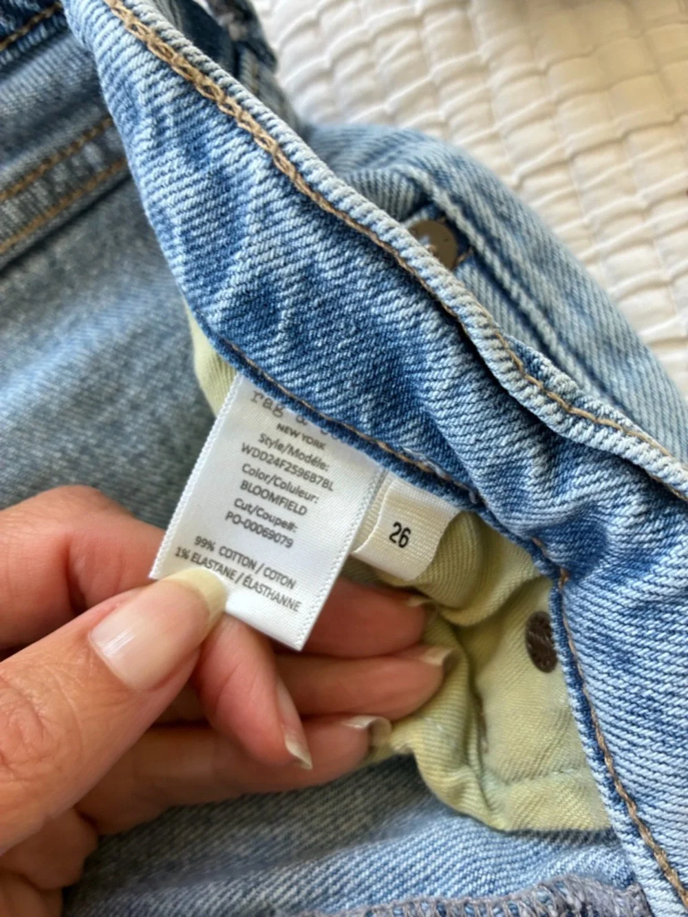 Rag and Bone Harlow Mid Rise Full Length Jeans Size 26 - Picture 8 of 8